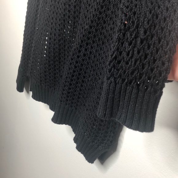 Ana Petite Black Cutout Scoop Neck Sweater - Picture 5 of 5